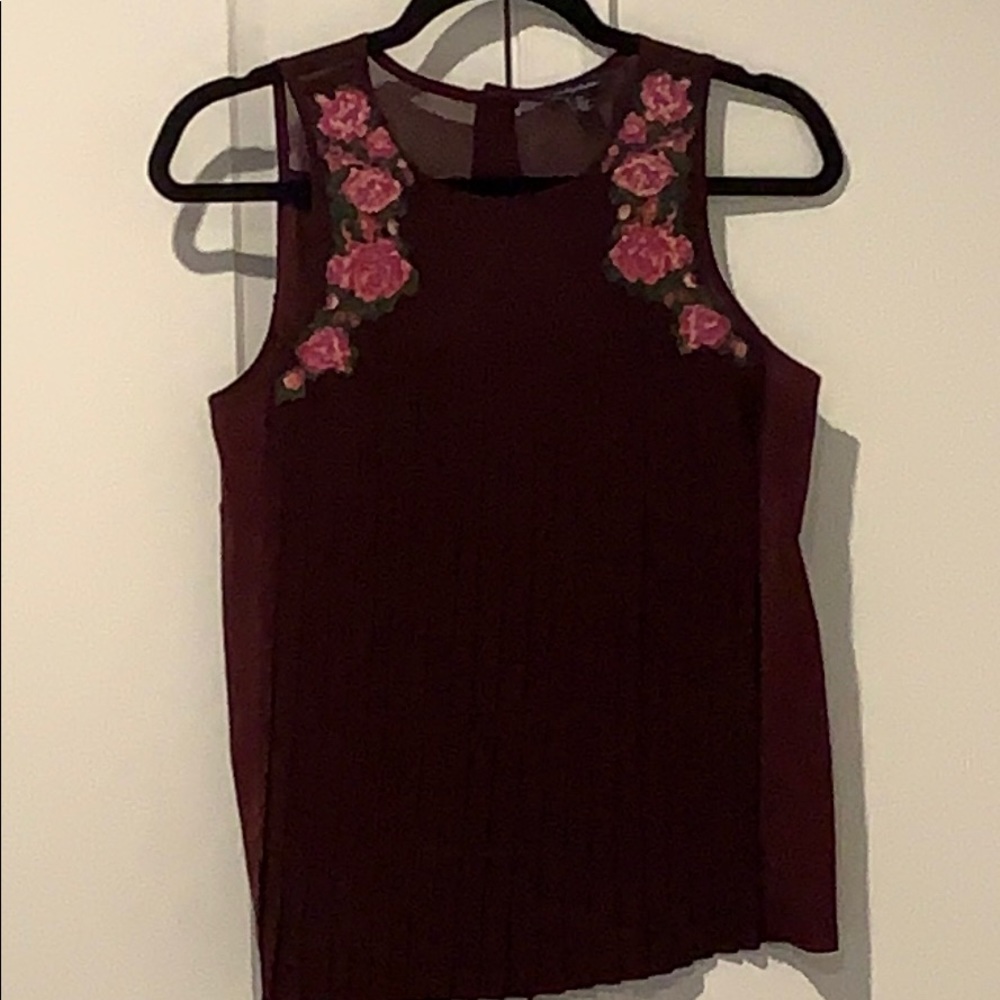 AE sheer and sleeveless top. EUC. Size Small.